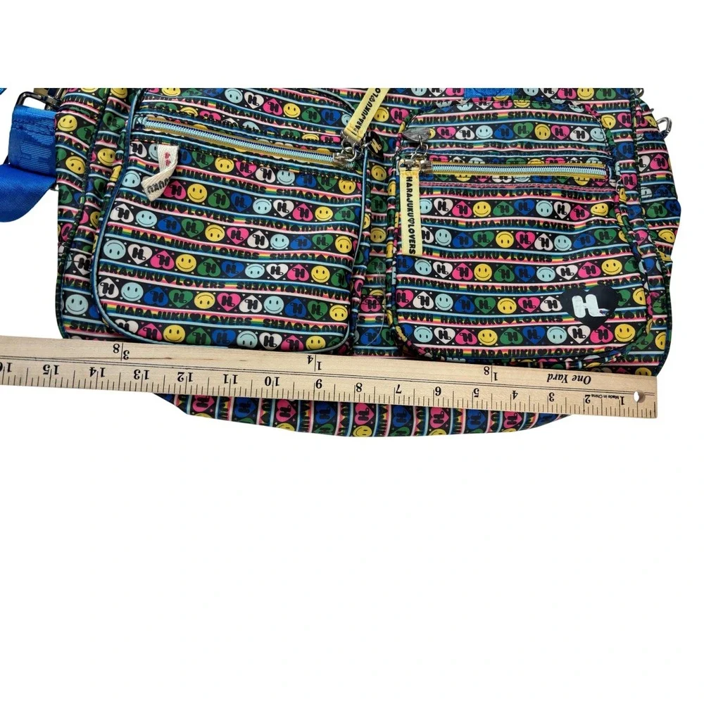 Harajuku Lovers Messenger Bag Multi-Color Women Large Gwen Stefani Y2K Print
